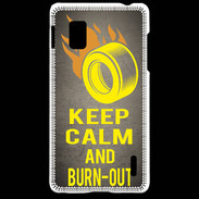 Coque LG Optimus G Keep Calm and Burn Out Gris