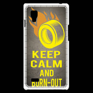 Coque LG Optimus L9 Keep Calm and Burn Out Gris