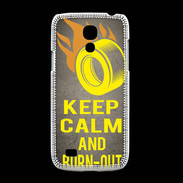 Coque Samsung Galaxy S4mini Keep Calm and Burn Out Gris