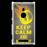 Coque Nokia Lumia 925 Keep Calm and Burn Out Gris