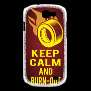 Coque Samsung Galaxy Express Keep Calm and Burn Out Rouge