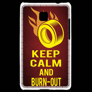 Coque LG Optimus L3 II Keep Calm and Burn Out Rouge