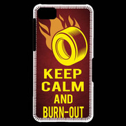 Coque Blackberry Z10 Keep Calm and Burn Out Rouge