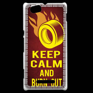 Coque Sony Xperia M Keep Calm and Burn Out Rouge