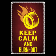 Etui carte bancaire Keep Calm and Burn Out Rouge