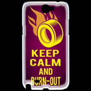Coque Samsung Galaxy Note 2 Keep Calm and Burn Out Rose