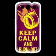 Coque Samsung Galaxy S3 Keep Calm and Burn Out Rose