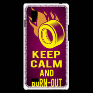 Coque LG Optimus L9 Keep Calm and Burn Out Rose
