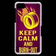 Coque Blackberry Z10 Keep Calm and Burn Out Rose