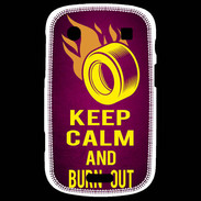 Coque Blackberry Bold 9900 Keep Calm and Burn Out Rose