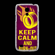 Coque Samsung Galaxy S4mini Keep Calm and Burn Out Rose