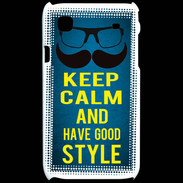 Coque Samsung Galaxy S Keep Calm and Have a good Style Bleu