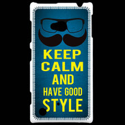 Coque Nokia Lumia 720 Keep Calm and Have a good Style Bleu