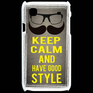 Coque Samsung Galaxy S Keep Calm and Have a good Style Gris