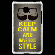 Coque LG Optimus L3 II Keep Calm and Have a good Style Gris