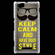 Coque Sony Xperia M Keep Calm and Have a good Style Gris