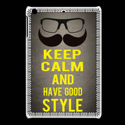 Coque iPadMini Keep Calm and Have a good Style Gris