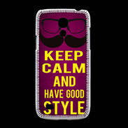 Coque Samsung Galaxy S4mini Keep Calm and Have a good Style Rose