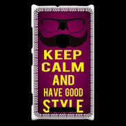 Coque Nokia Lumia 925 Keep Calm and Have a good Style Rose