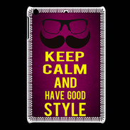 Coque iPadMini Keep Calm and Have a good Style Rose