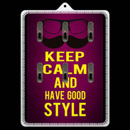 Porte clés Keep Calm and Have a good Style Rose