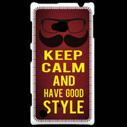 Coque Nokia Lumia 720 Keep Calm and Have a good Style Rouge