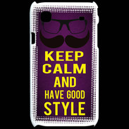 Coque Samsung Galaxy S Keep Calm and Have a good Style Violet