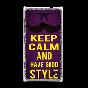 Coque Nokia Lumia 520 Keep Calm and Have a good Style Violet