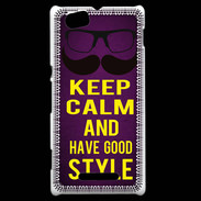 Coque Sony Xperia M Keep Calm and Have a good Style Violet