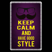 Etui carte bancaire Keep Calm and Have a good Style Violet