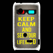 Coque Sony Xperia Typo Keep Calm and See your life 3D Gris