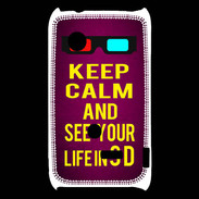 Coque Sony Xperia Typo Keep Calm and See your life 3D Rose