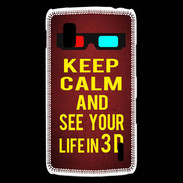 Coque LG Nexus 4 Keep Calm and See your life 3D Rouge