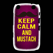 Coque Blackberry Curve 9320 Keep Calm and Mustach Rose