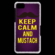 Coque Blackberry Z10 Keep Calm and Mustach Violet