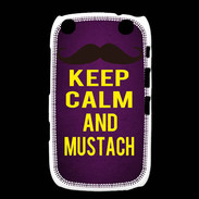 Coque Blackberry Curve 9320 Keep Calm and Mustach Violet