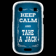 Coque Blackberry Bold 9900 Keep Calm and Take Jack Bleu