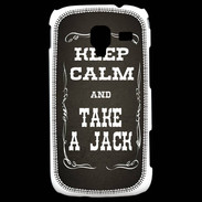 Coque Samsung Galaxy Ace 2 Keep Calm and Take Jack Gris
