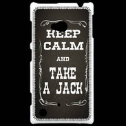 Coque Nokia Lumia 720 Keep Calm and Take Jack Gris