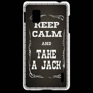 Coque LG Optimus G Keep Calm and Take Jack Gris