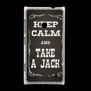 Coque Nokia Lumia 520 Keep Calm and Take Jack Gris