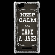 Coque Sony Xperia M Keep Calm and Take Jack Gris