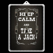 Porte clés Keep Calm and Take Jack Gris