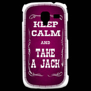 Coque Samsung Galaxy Ace 2 Keep Calm and Take Jack Rose