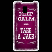 Coque LG P990 Keep Calm and Take Jack Rose