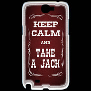 Coque Samsung Galaxy Note 2 Keep Calm and Take Jack Rouge