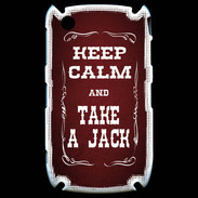 Coque Blackberry 8520 Keep Calm and Take Jack Rouge