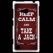 Coque Nokia Lumia 720 Keep Calm and Take Jack Rouge