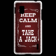 Coque LG Optimus G Keep Calm and Take Jack Rouge