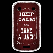Coque Blackberry Bold 9900 Keep Calm and Take Jack Rouge
